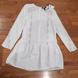 White Lace Midi Dress by BCBG Max Azria
